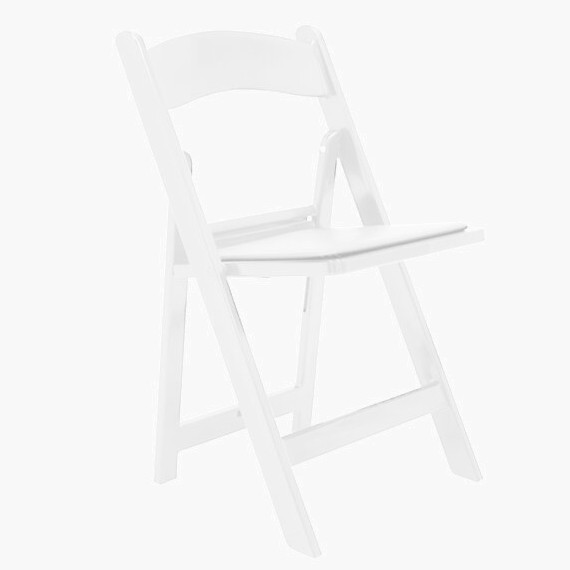 Balta Sulankstoma Kėdė (nuoma)