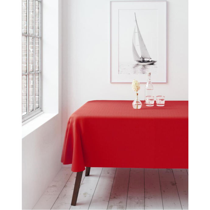 Red Rectangular Tablecloth [various sizes] (rent)