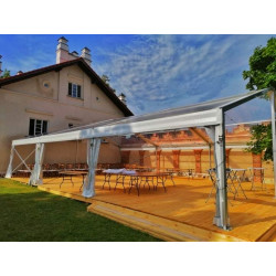 Transparent Modular Tent (for rent), 10 m wide