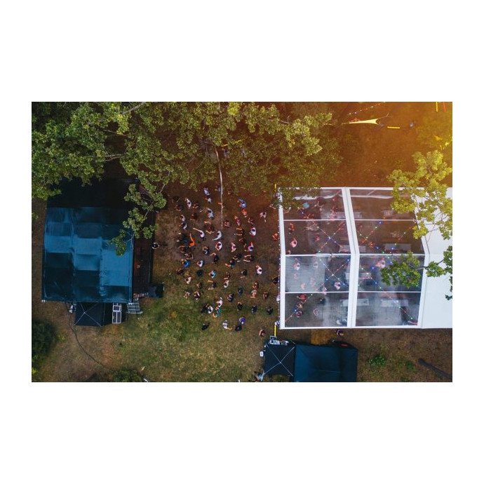 Transparent Modular Tent (rent), 10 m wide