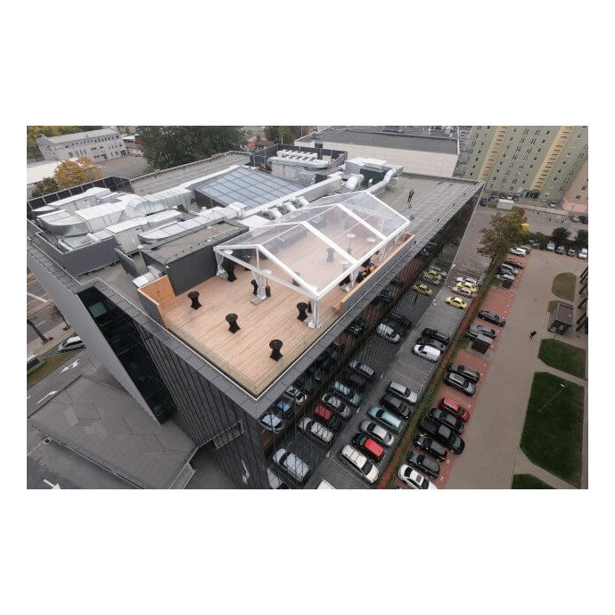 Transparent Modular Tent (rent), 10 m wide
