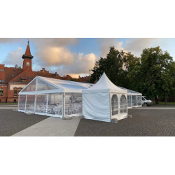 Transparent Modular Tent (for rent), 10 m wide