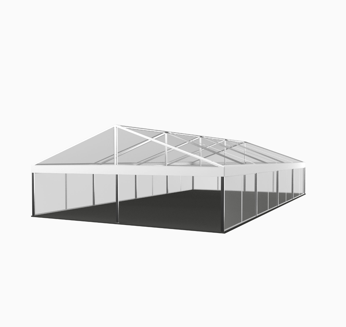 Transparent Modular Tent (for rent), 10 m wide