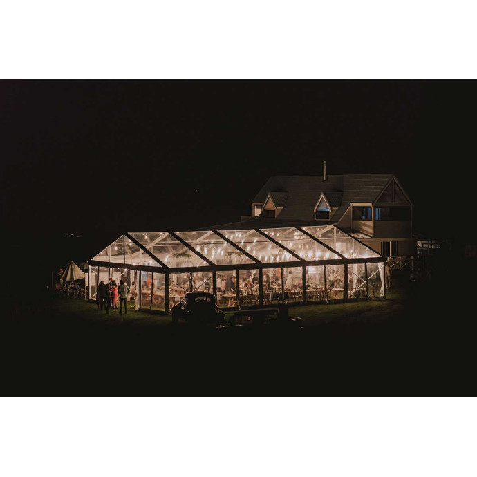 Transparent Modular Pavilion (for rent), 9 m wide