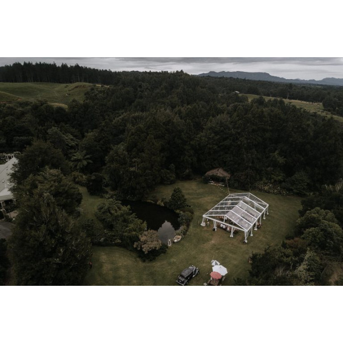 Transparent Modular Pavilion (for rent), 9 m wide