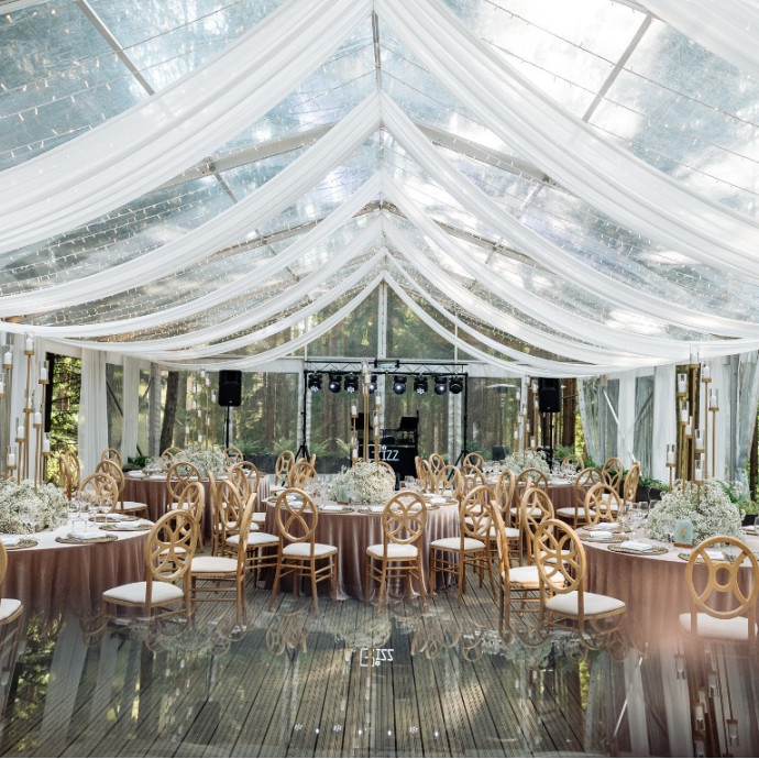 Transparent Modular Tent (rent), 10 m wide