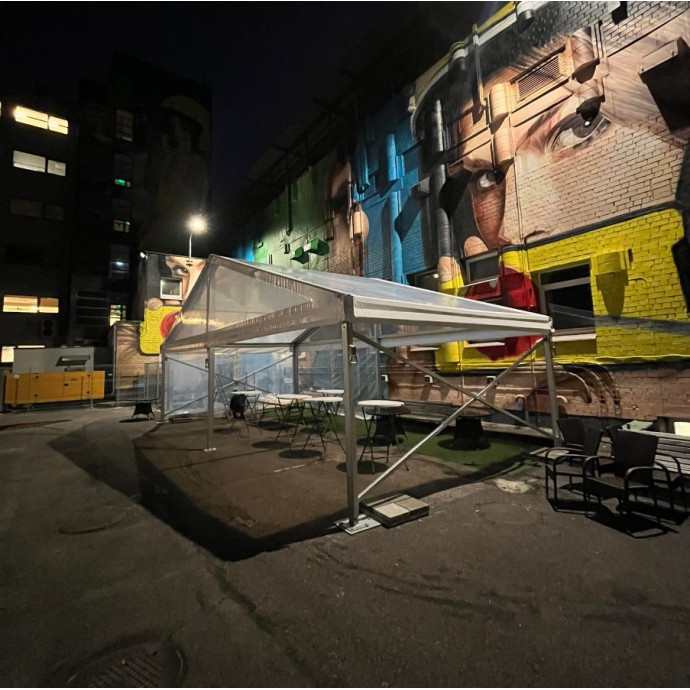Transparent Modular Tent (rent), 10 m wide