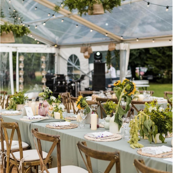 Transparent Modular Tent (rent), 10 m wide