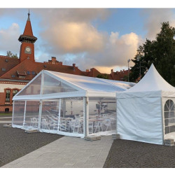 Transparent Modular Tent (for rent), 10 m wide