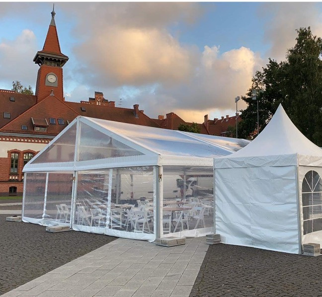 Transparent Modular Tent (for rent), 10 m wide