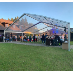 Transparent Modular Tent (for rent), 10 m wide