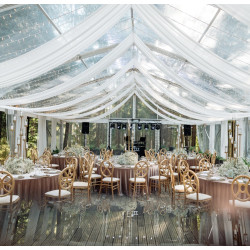 Transparent Modular Tent (for rent), 10 m wide