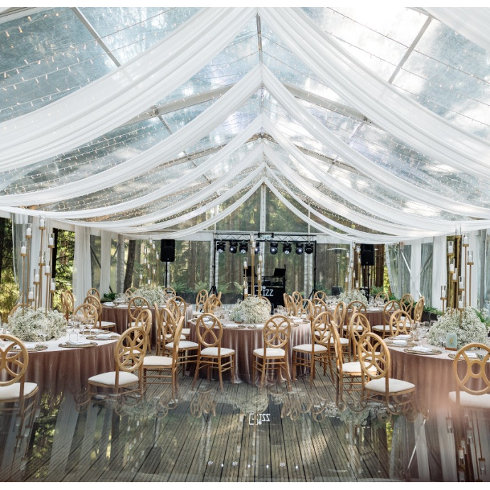 Transparent Modular Tent (rent), 10 m wide