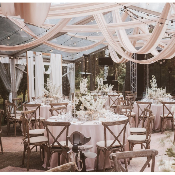 Transparent Modular Tent (rent), 10 m wide