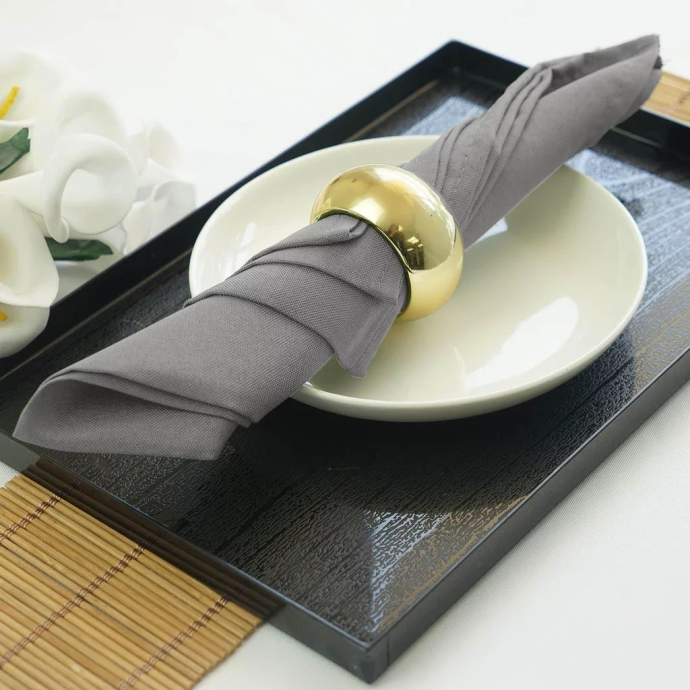 Napkin grey 40x40 (rent)