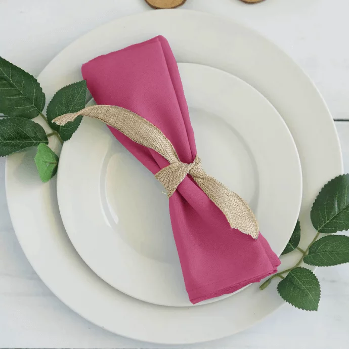 Napkin pink 40x40 (rent)