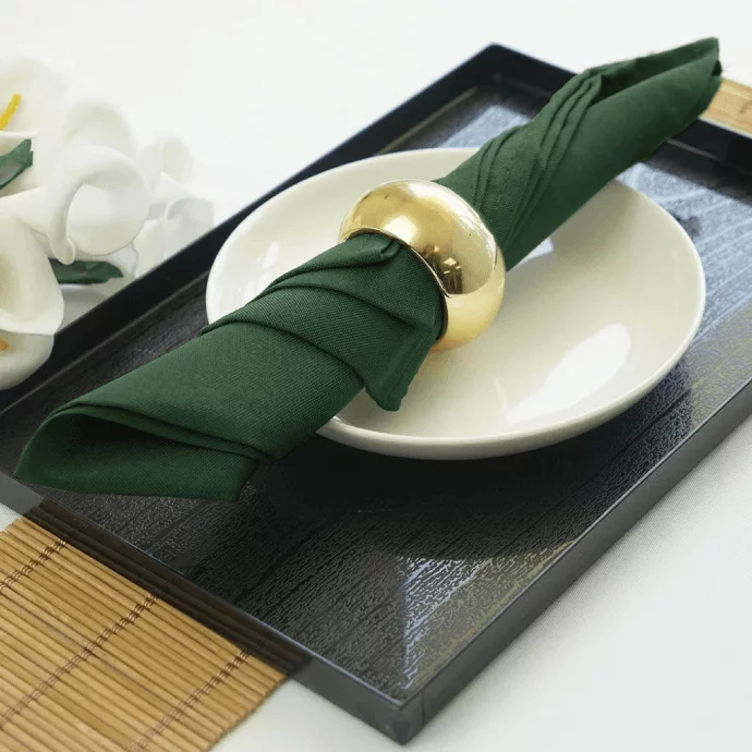 Napkin dark green 40x40 (rent)