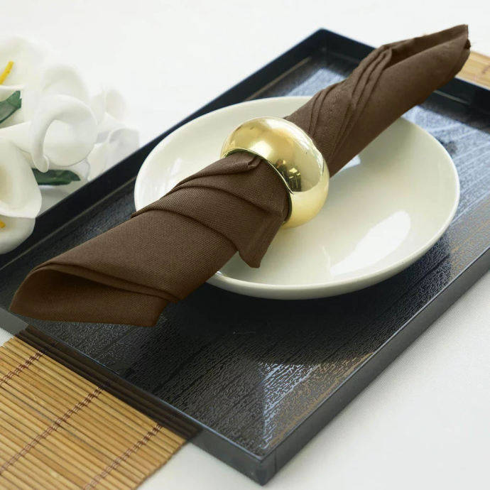 Napkin brown 40x40 (rent)