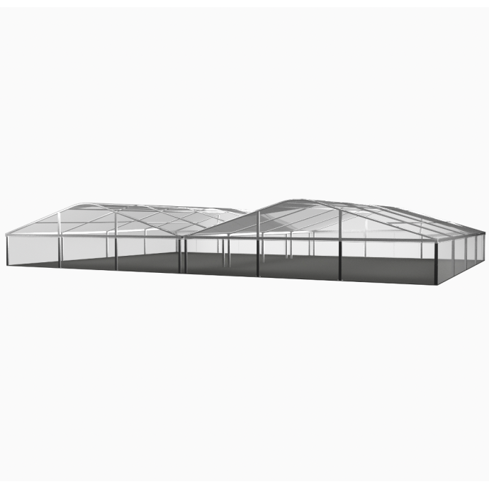 Transparent Modular Arch Tent 30 m wide (rent)