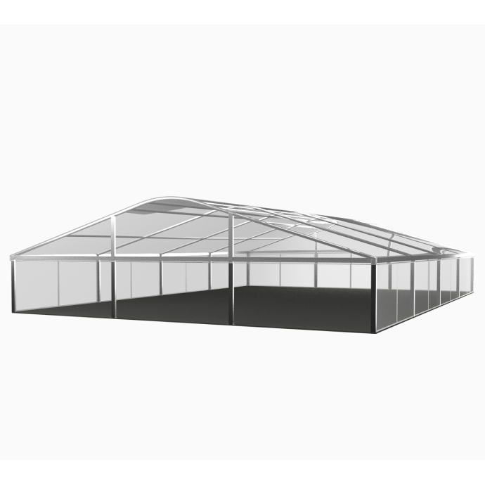 Transparent Arched Modular Tent 15 m wide (rent)