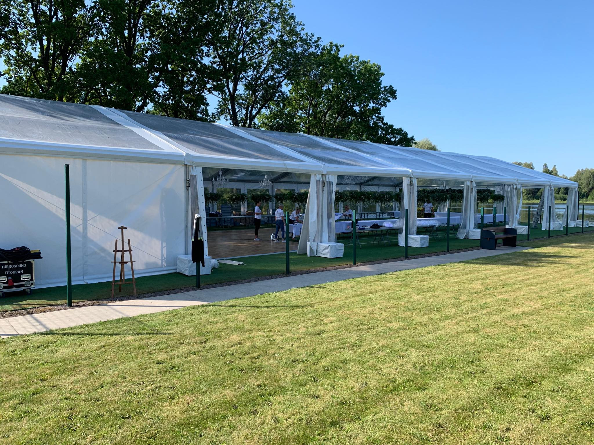 Transparent Arched Modular Tent 15 m wide (rent)