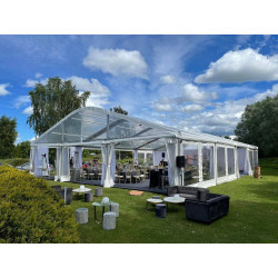 Transparent Arched Modular Tent 15 m wide (rent)