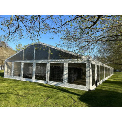 Transparent Arched Modular Tent 15 m wide (rent)