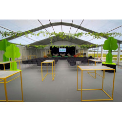 Transparent Arched Modular Tent 15 m wide (rent)