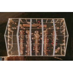 Transparent Modular Tent 9 m wide (rent)