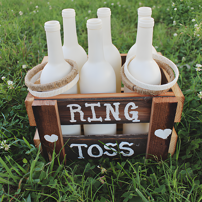 Outdoor games rent - Bottle ring toss