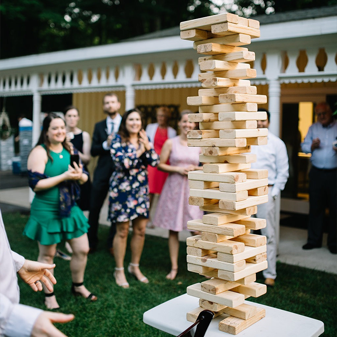 Lauko žaidimas - Mega Jenga (nuoma)