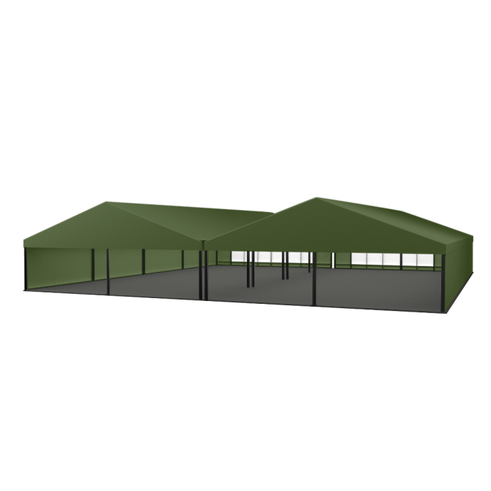 Olive Green Modular Tent 20 m. wide (rent)