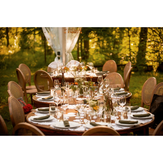 Rattan wooden chair (rent)