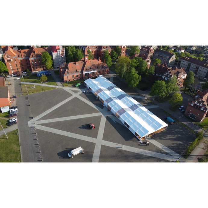 Modulinė Palapinė 20 m pločio (nuoma)